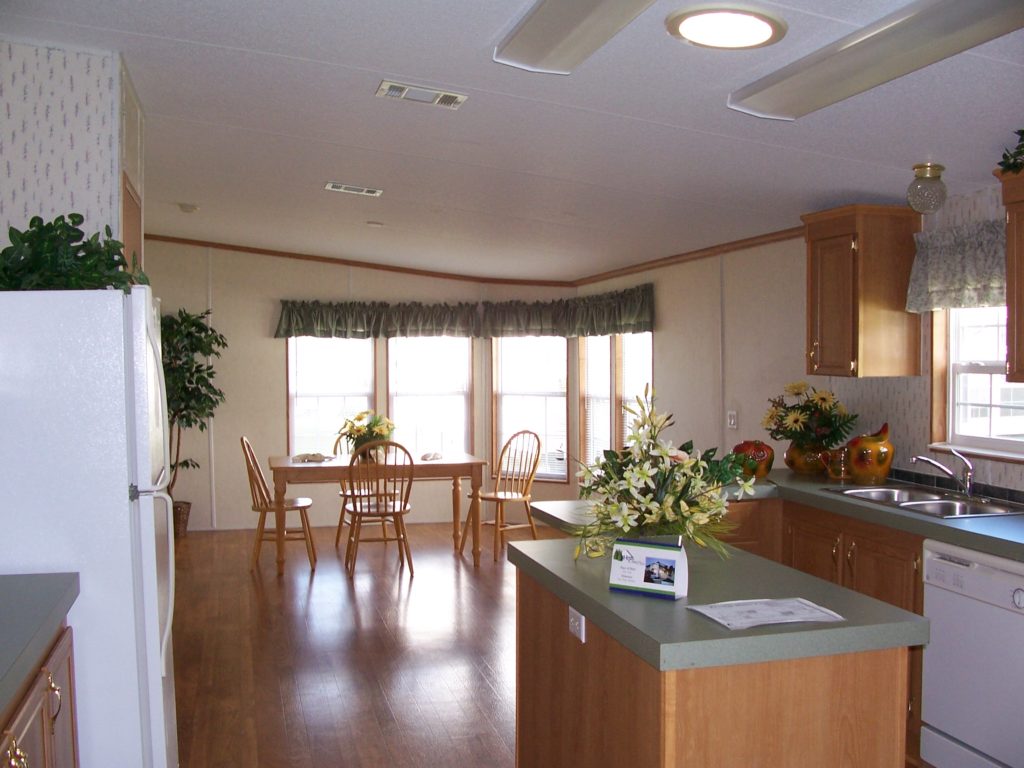 The Hazel model kitchen and dining room