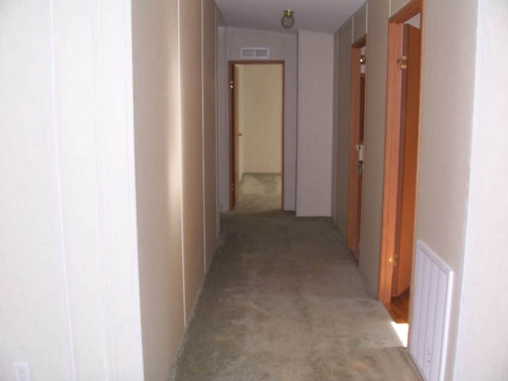 The Hazel model hallway to the bedrooms