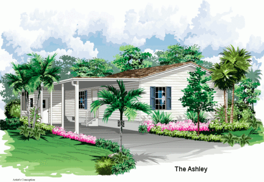 ashley manufactured home rendered elevation
