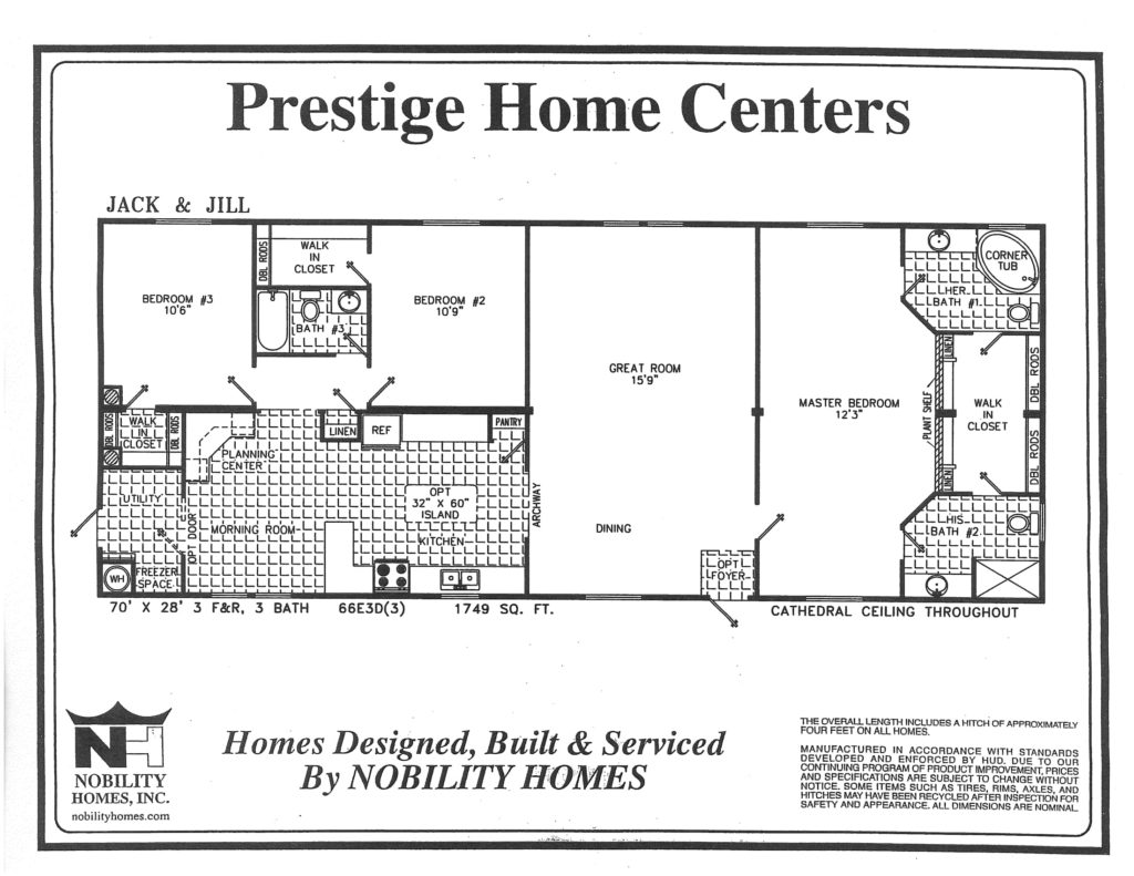 The Jack and Jill model floor plan