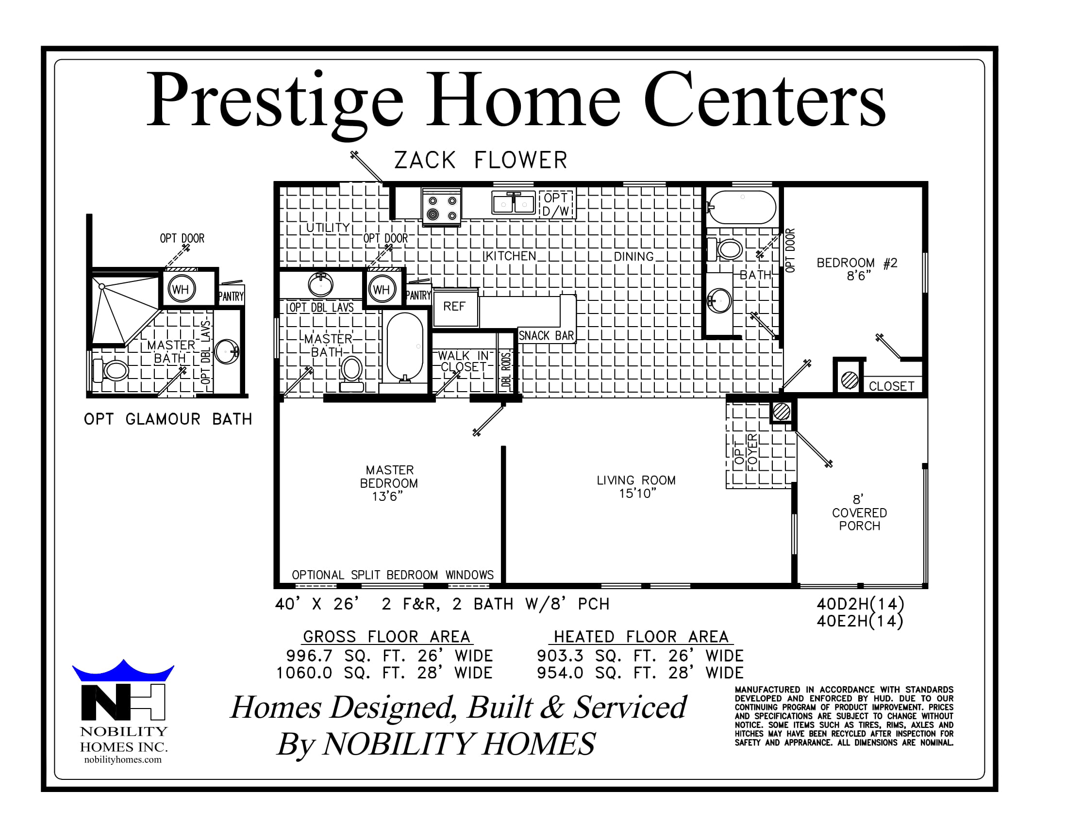 The Zackflower 28 - Prestige Home Centers